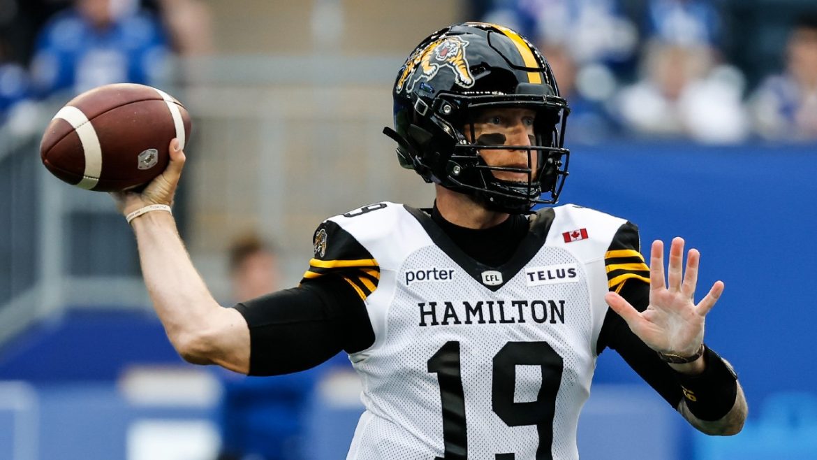 Mitchell tosses three TDs as Tiger-Cats beat Blue Bombers